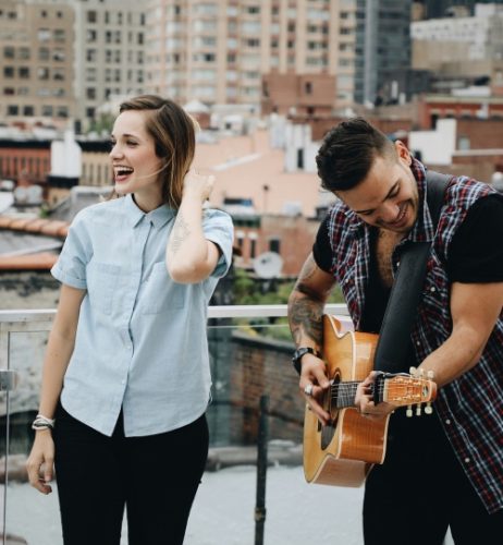 People making music